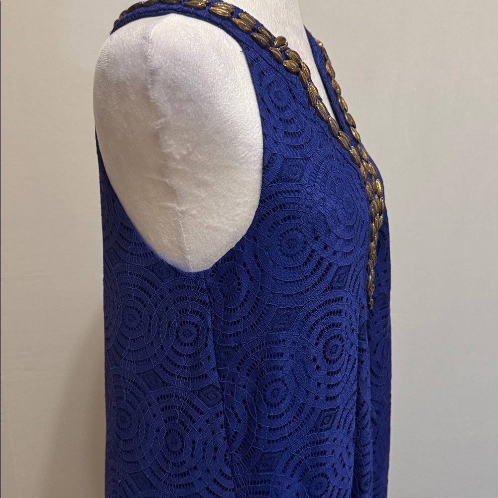 Lilly Pulitzer Achelle Blue Beaded Swing Dress - Picture 8 of 10